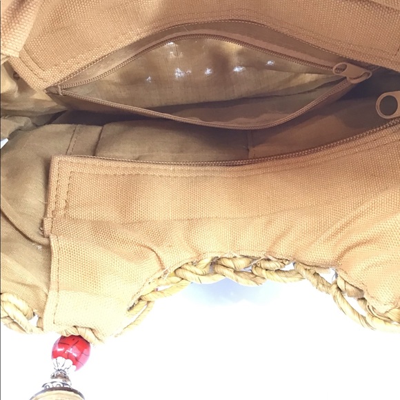 Cappelli Straworld Straw Bejeweled Handles Purse - Picture 14 of 16